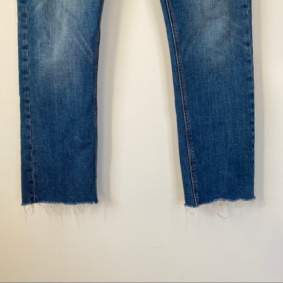 Anthropologie Pilcro Slim Straight Raw Hem Jeans - Picture 6 of 13